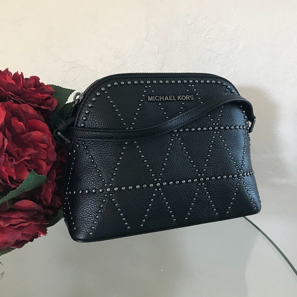 Michael Kors Handbags - Michael Kors Adele Dome Black Crossbody Bag